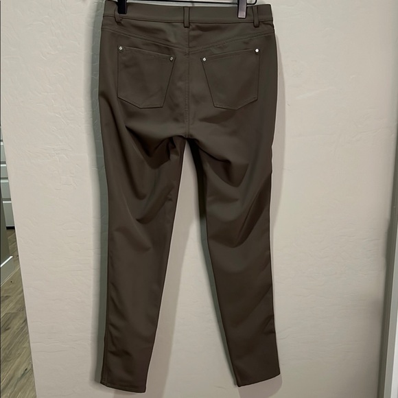 Lafayette 148 Pants New York Mercer Trousers Nougat Brown Dark Tan Stretchy Fall - Picture 7 of 13